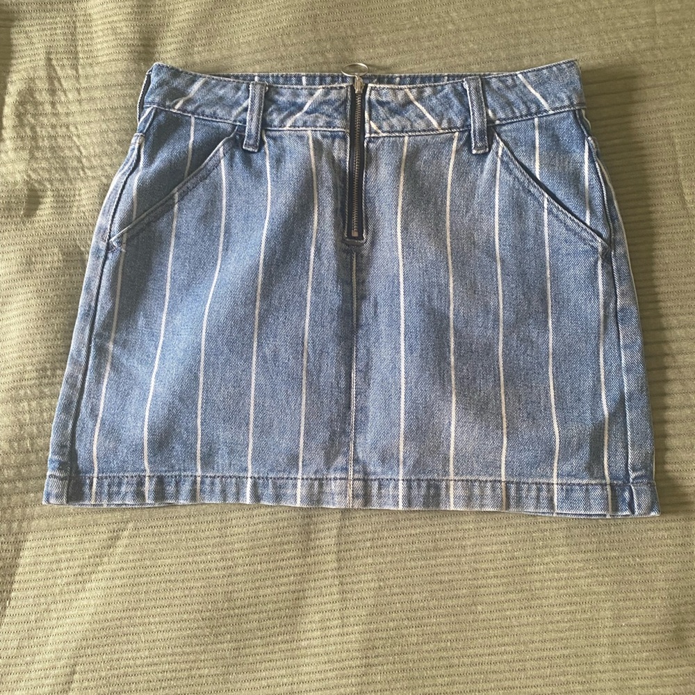 Pace sun stripped Jean skirt